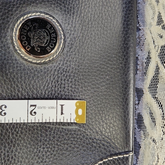 Dooney and Bourke Black Pebble Leather Satchel - Picture 4 of 16